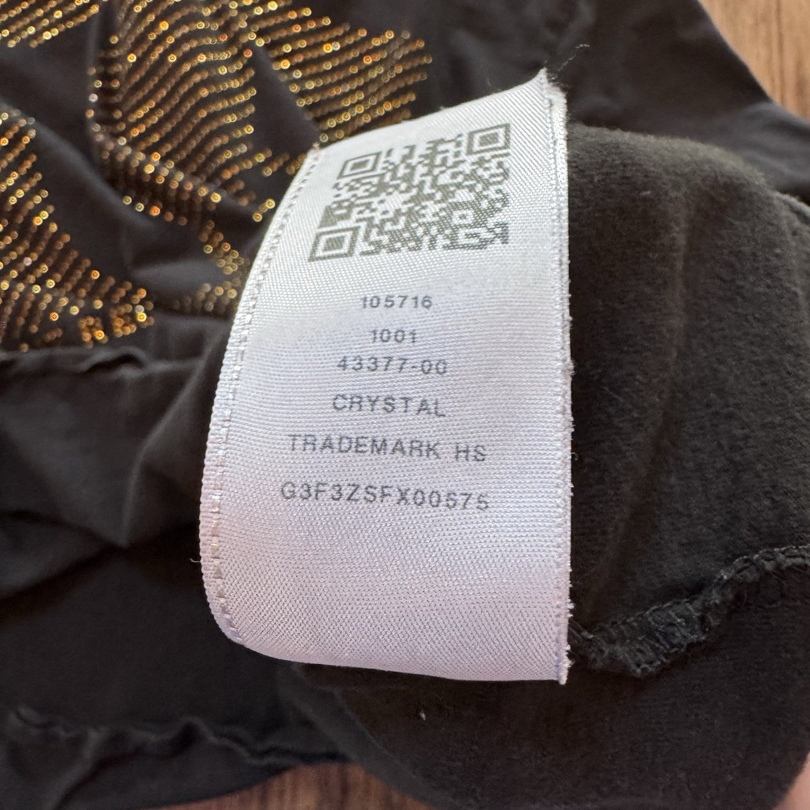 True Religion Black Crystal Logo T-Shirt Men’s 2XL Cotton Made in China