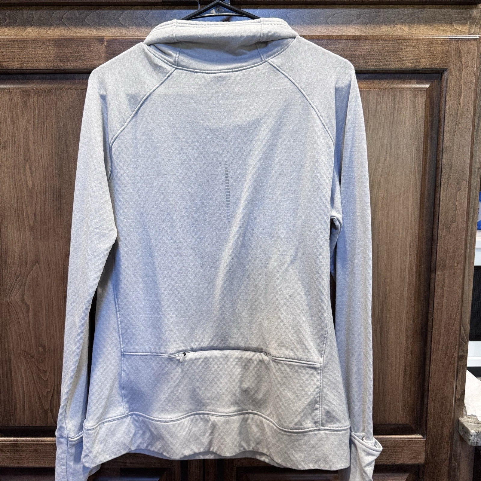 GapFit Funnel Neck Light Gray Pullover Sweatshirt Women’s Large