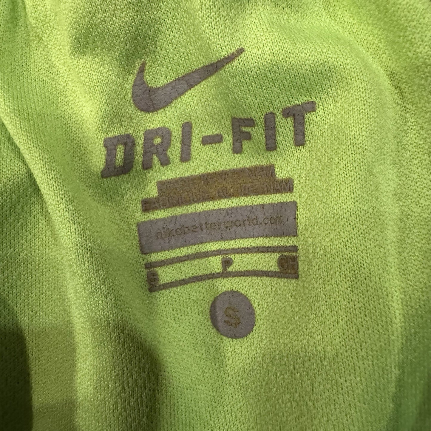 Nike Dri-Fit Tempo Running Shorts Women’s Small Gray Blue Neon Trim Mesh