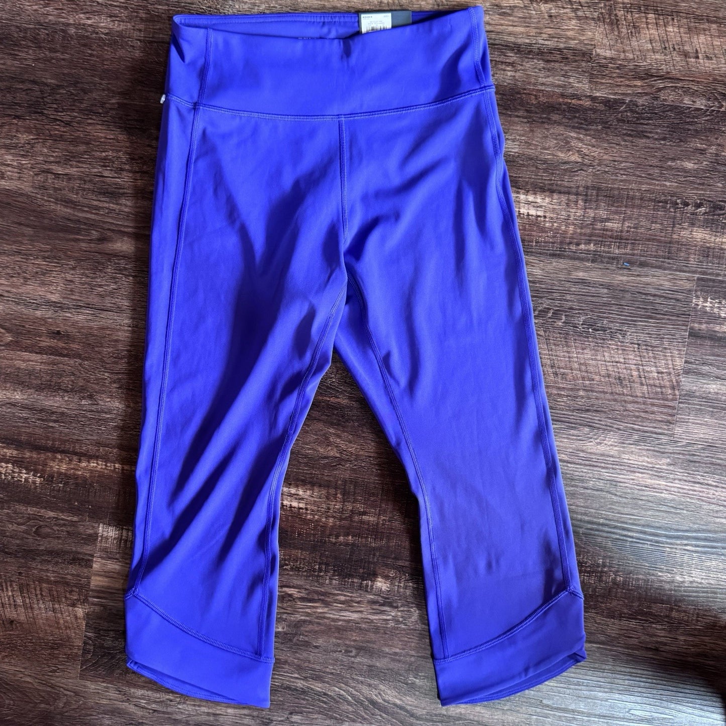 NWT Tek Gear Ultrastretch Capri Leggings Size L | Purple Athletic Workout Pants