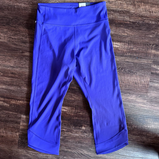 NWT Tek Gear Ultrastretch Capri Leggings Size L | Purple Athletic Workout Pants