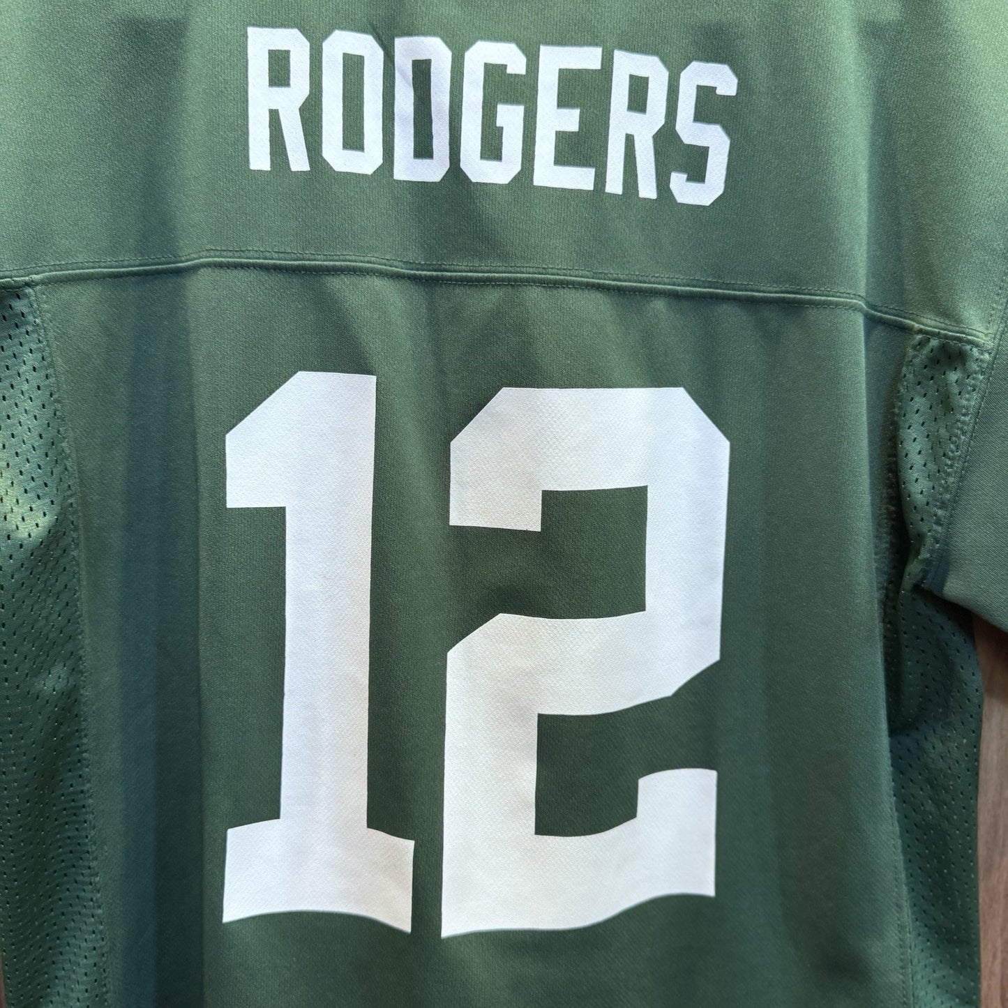 NFL Green Bay Packers Aaron Rodgers Youth Jersey Boys Large Nike On Field
