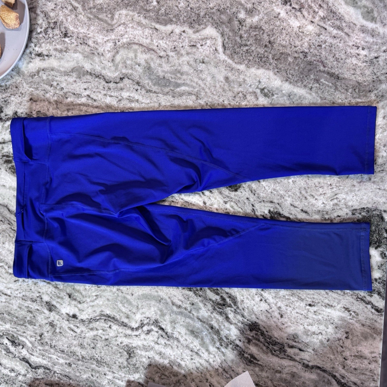 Fabletics Women’s PowerHold Leggings Small Blue High Waist Stretch Workout Pants