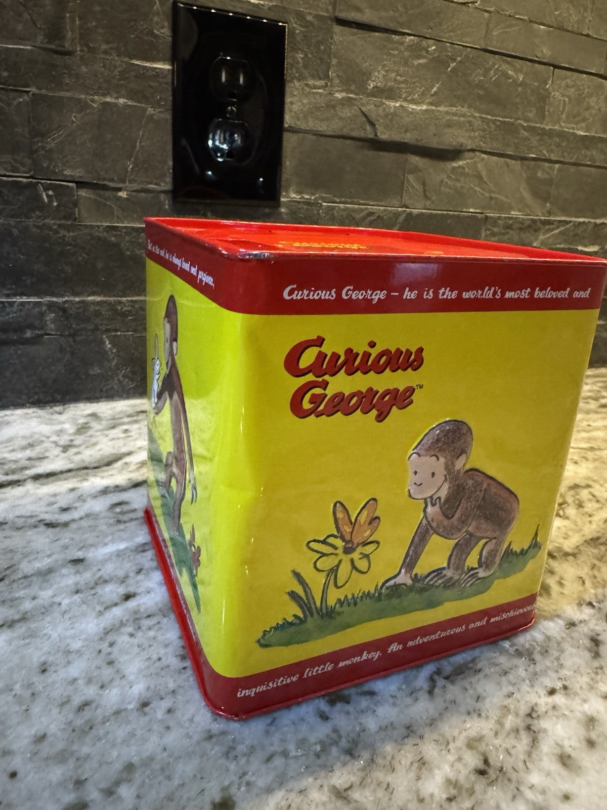 Curious George, Pop Goes The Weasel, Musical Jack In The Box Metal Toy Schylling