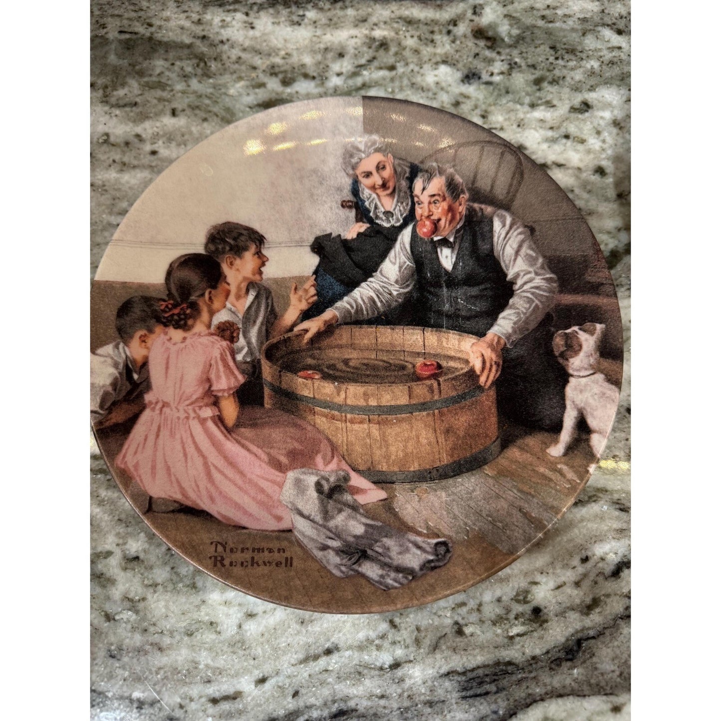 Lot of 4 Norman Rockwell Plates Vintage Collectible Rare