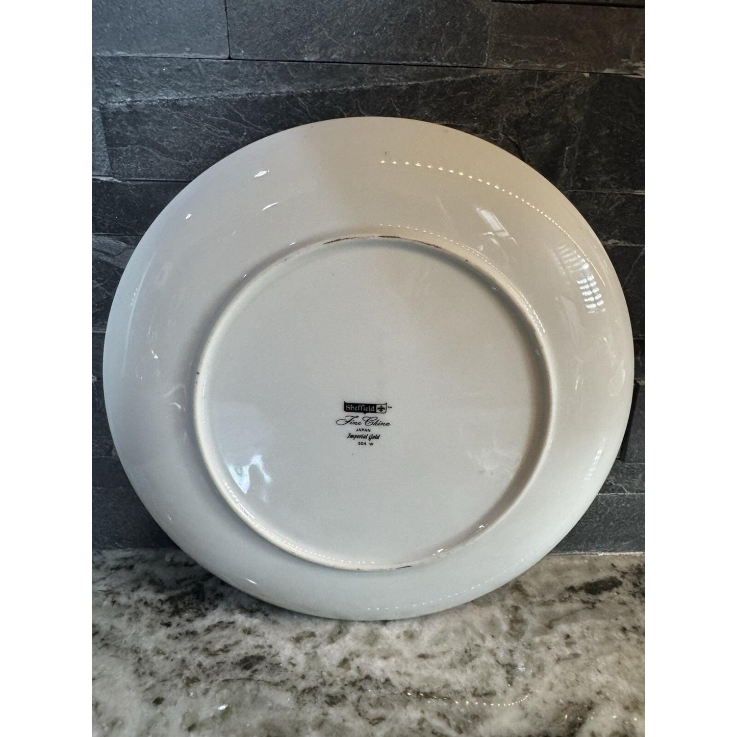 Vintage Florida Collectible Souvenir Plate 10in Gold Trimmed Sheffield Japan