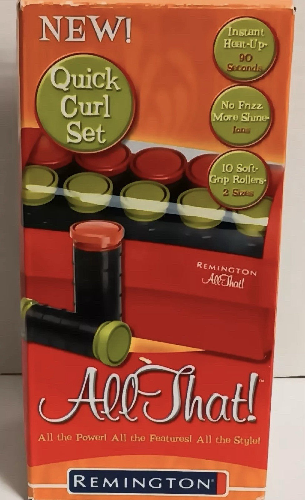 Remington 2005 All That Quick Curl Set Hair Hot Rollers Travel NOS Vintage  NEW