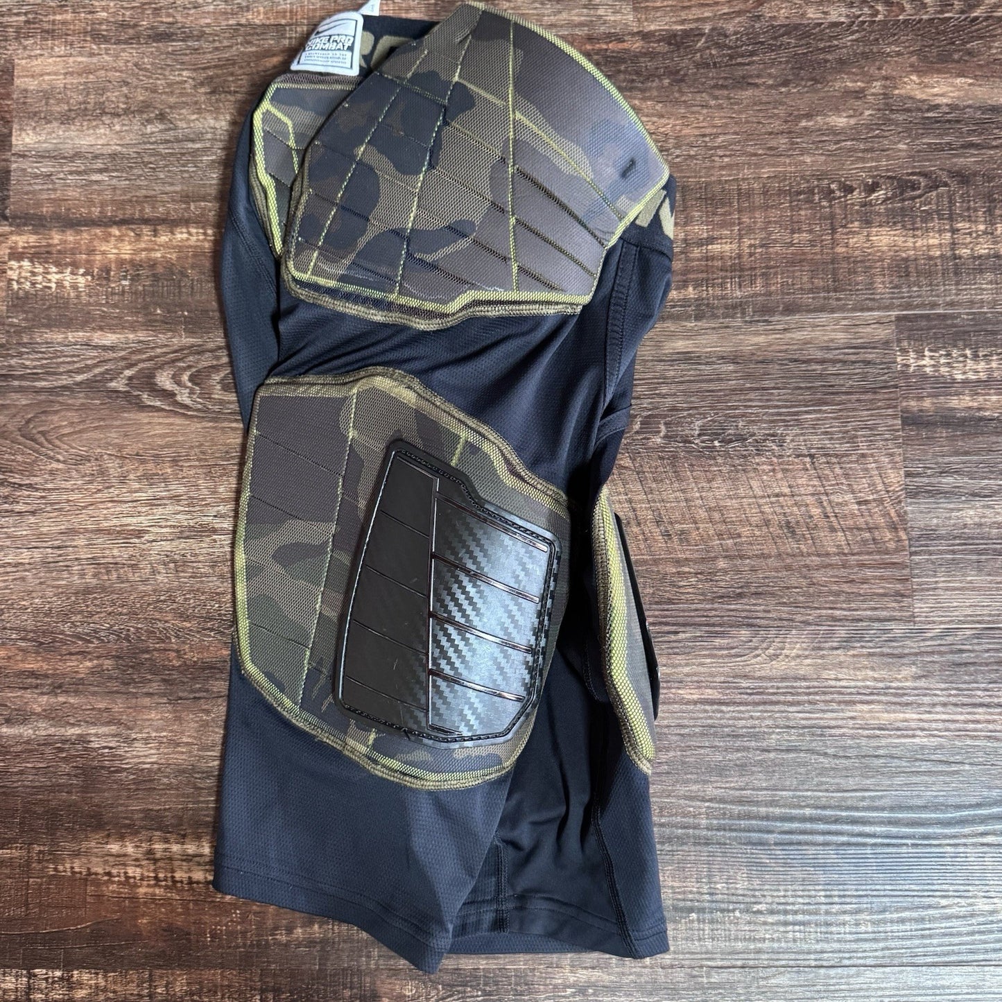 Nike Pro Combat Padded Shorts Mens Large Black Camo Football Girdle Compression