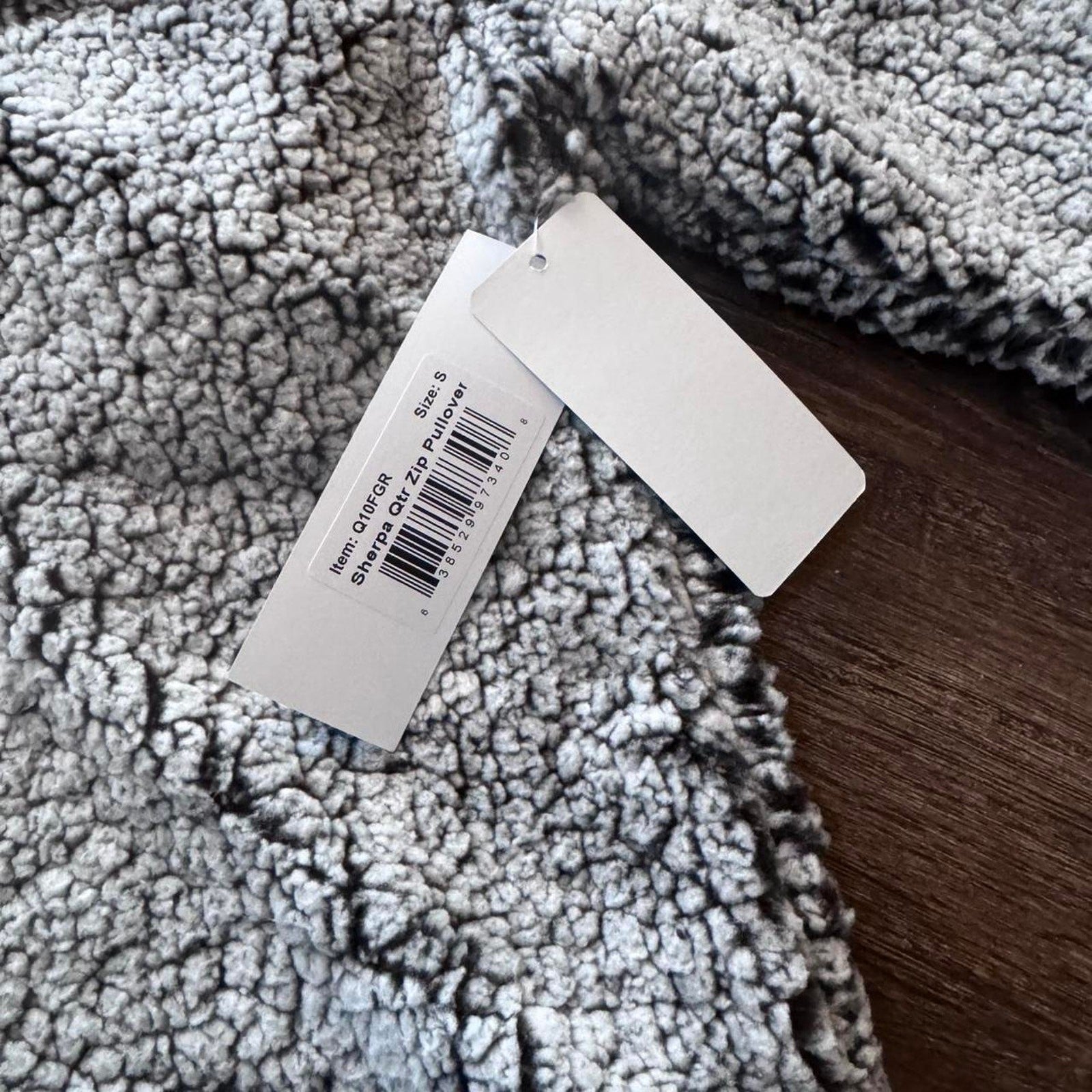 Grey New York Mets Sherpa quarter zip sweatshirt boxer craft NWT Small MLB
