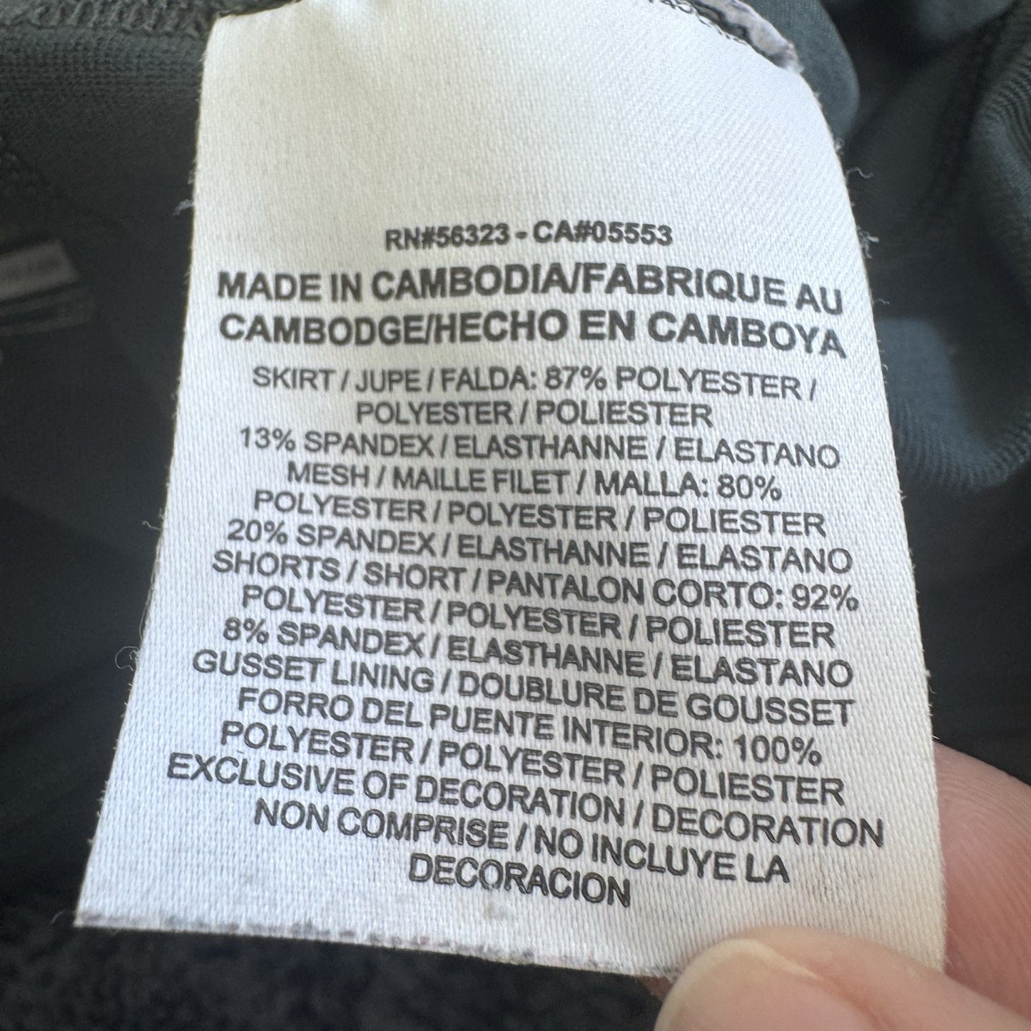 Nike Dri Fit Skort Women Small Gray Athletic Tennis Golf Skirt Built In Shorts