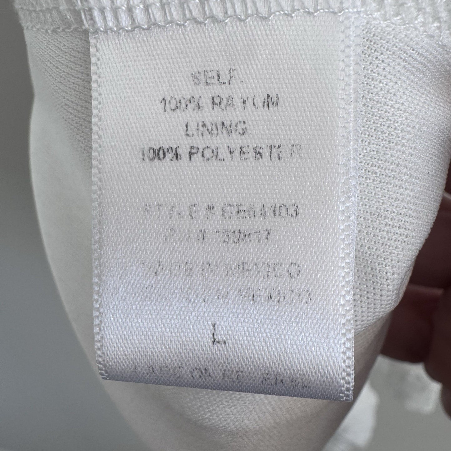 Altar’d State White Ruffle Tiered Dress L Surplice V Neck Boho