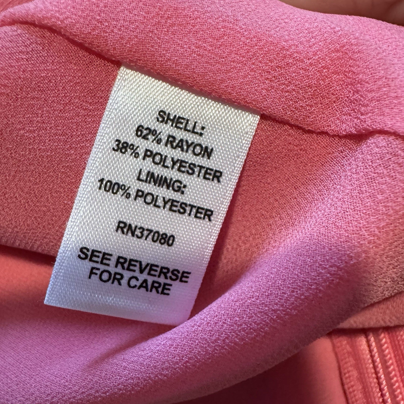 Versona Pink Ruffle Cold Shoulder Blouse XXL Asymmetrical Neckline Feminine