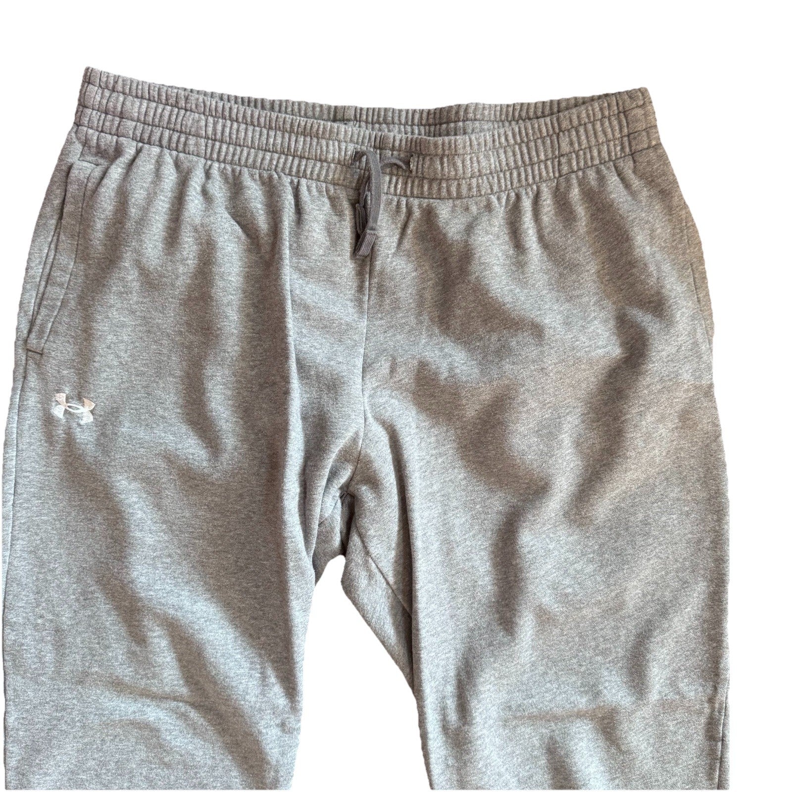 Under Armour Men’s Gray Fleece Joggers Size XXL | Cotton Blend Sweatpants