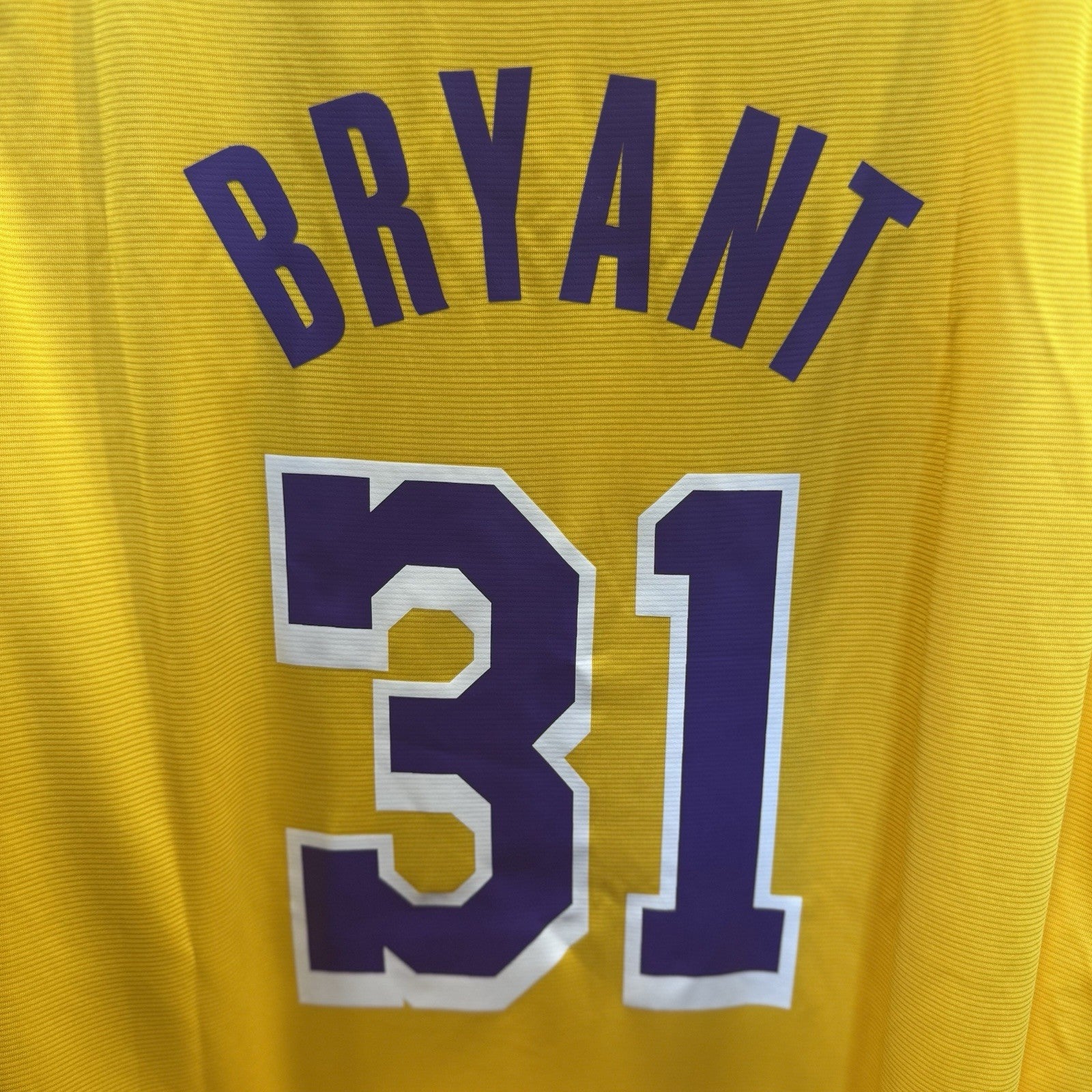 Los Angeles Lakers Bryant #31 Jersey Gold 2XL Fanatics NBA Authentic NEW No Tag