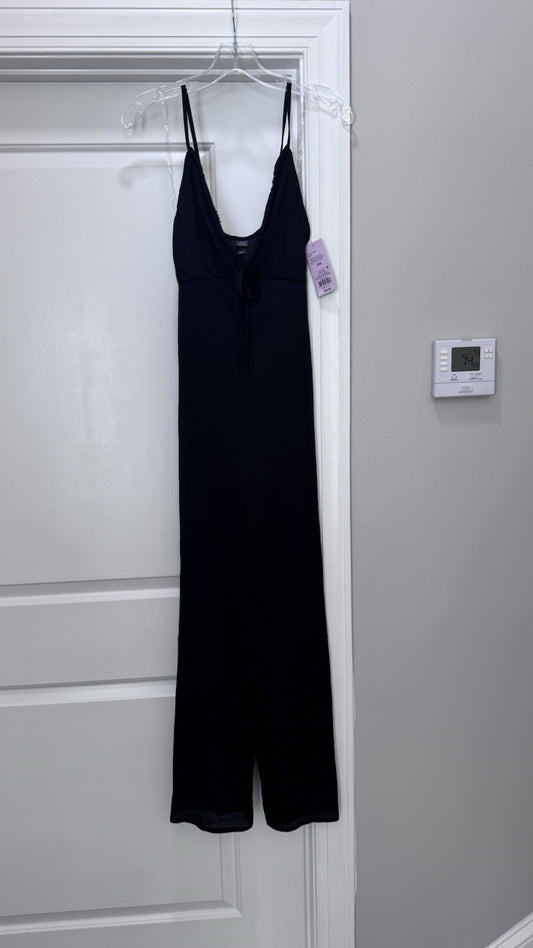 Wild Fable Black Sleeveless Wide Leg Jumpsuit NWT Women’s XXS Adjustable Straps