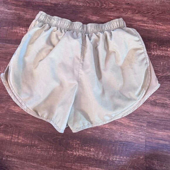 Nike Dri-Fit green running shorts with mesh lining LARGE