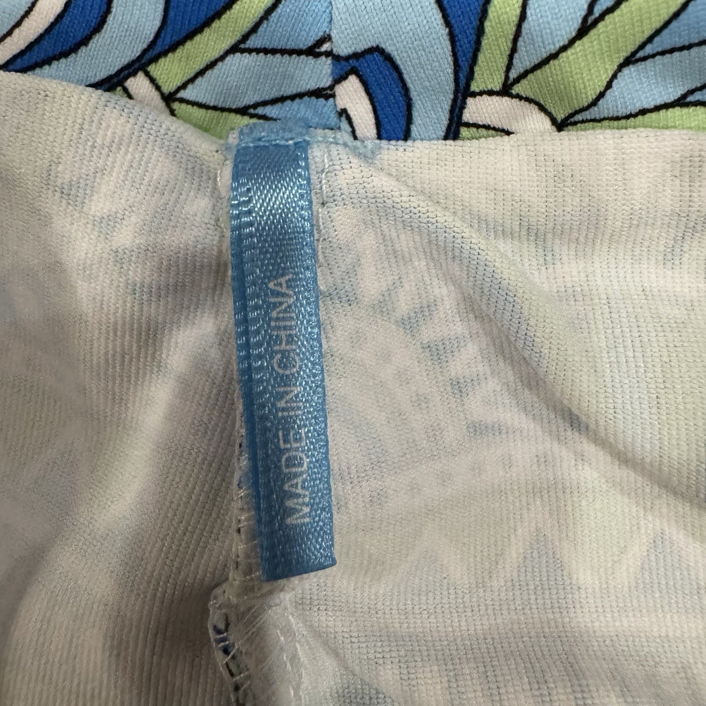 J.McLaughlin Women’s Skirt Size Small Geometric Blue Green Print Stretch Pull-On