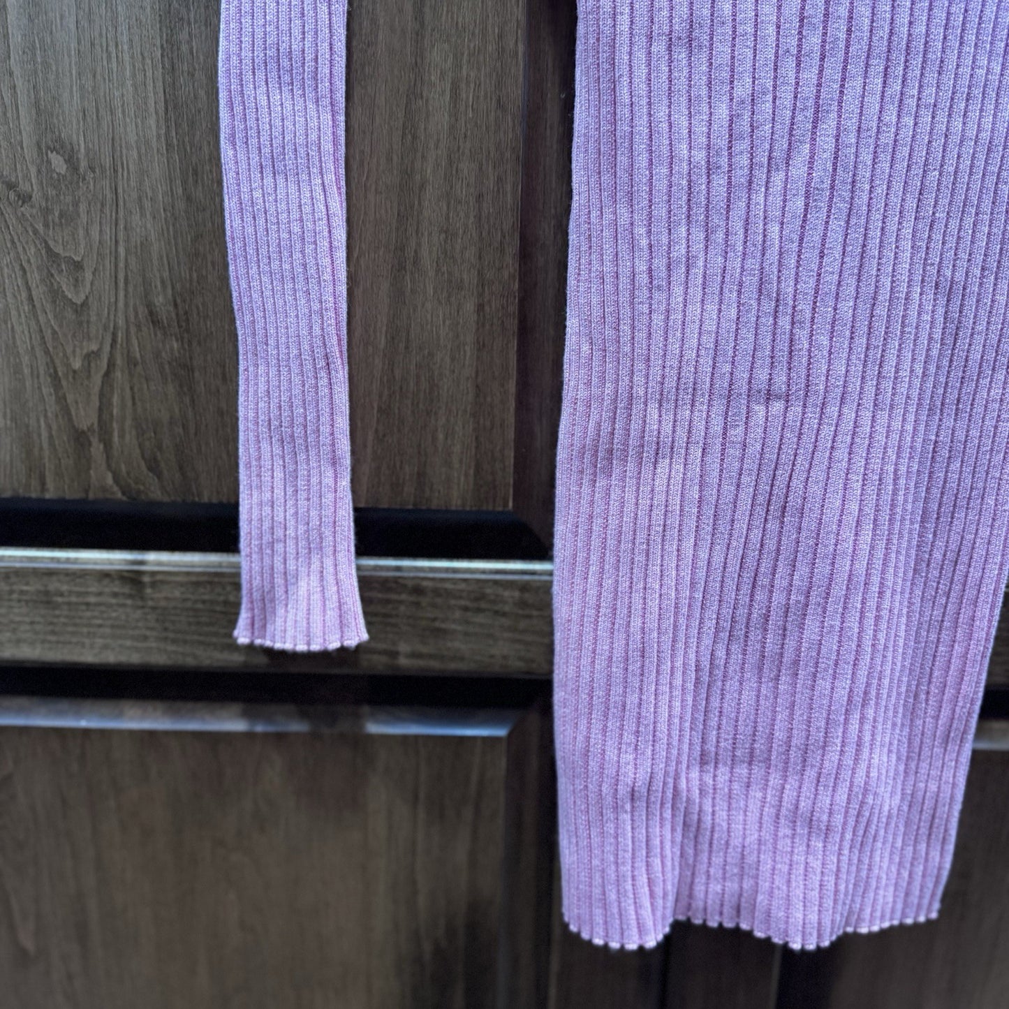 H&M XS Pink Ribbed Sweater Dress Collared Long Sleeve Bodycon LivaEco NWT
