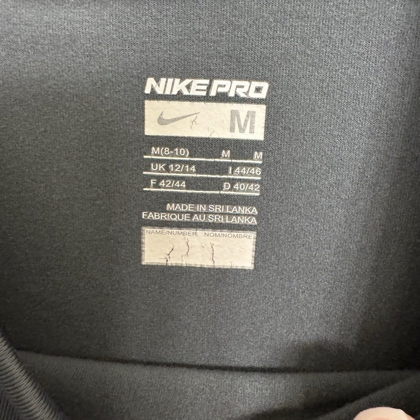 Nike Pro Compression Long Sleeve Shirt Men’s M Gray Dri-Fit