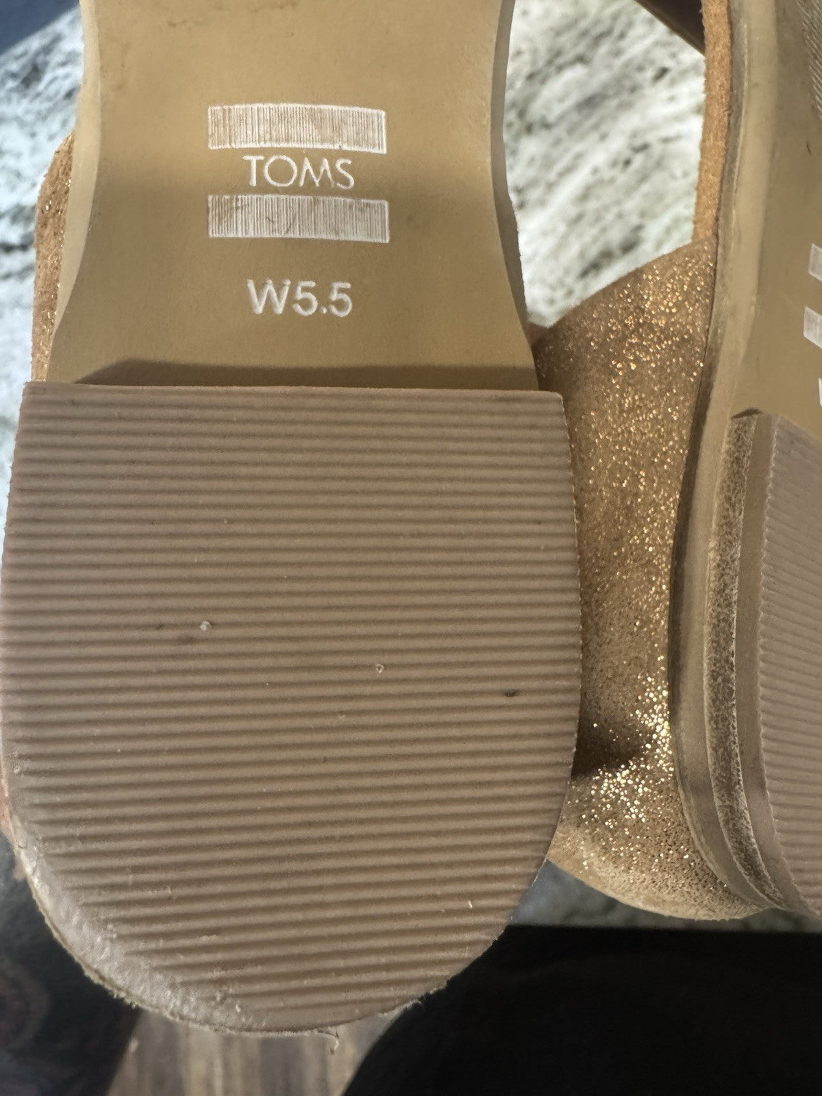 TOMS Womens Jutti Dorsay Slip On Flats Casual - Brown Size 5.5