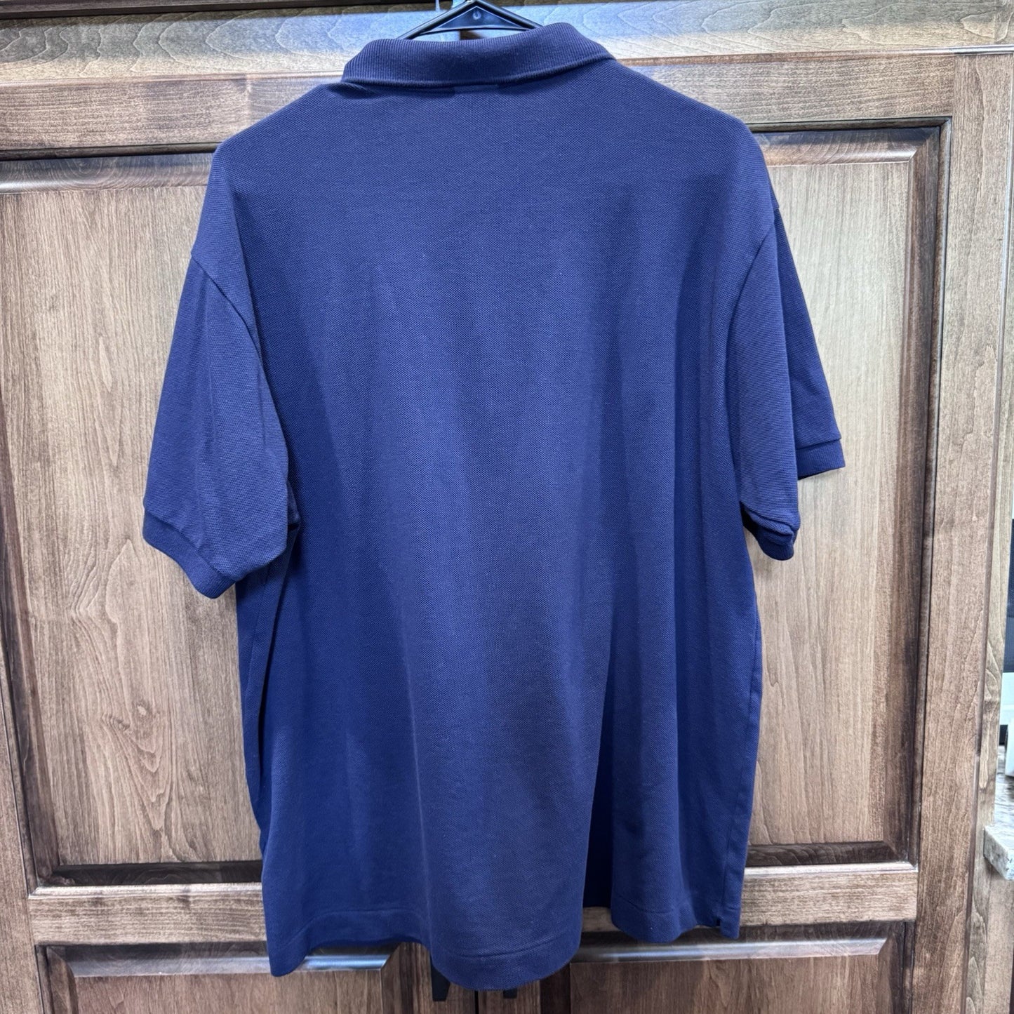 Lacoste Roland Garros Polo Shirt Men’s Size 7 XL Navy Blue Tennis Logo Cotton