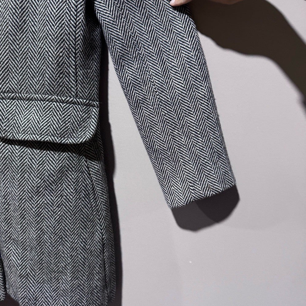 Isaac Mizrahi for Target Herringbone Wool Coat – Women's Small