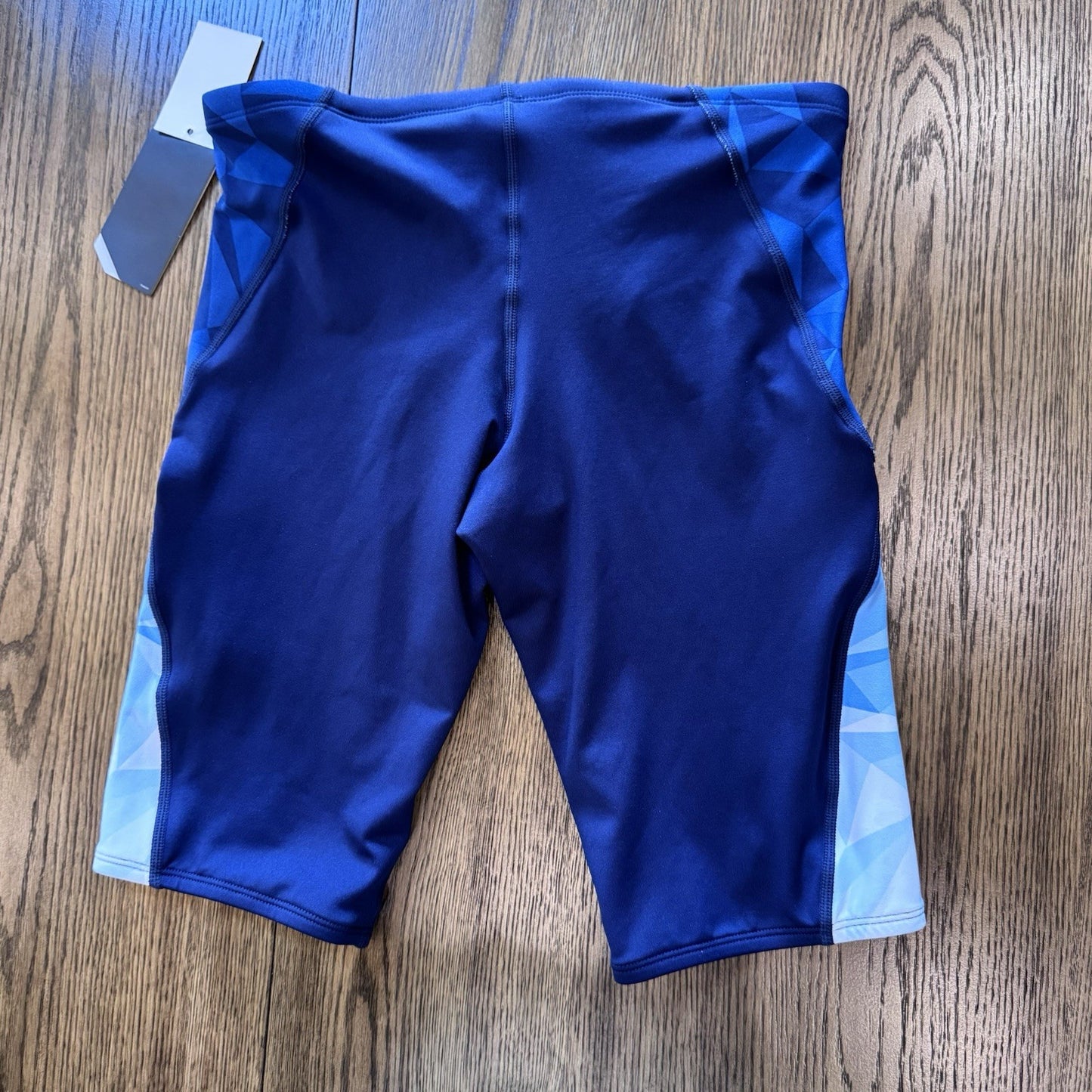 NWT TYR Men’s Blade Splice Jammer Swim Shorts Blue White Size M (32) Elite