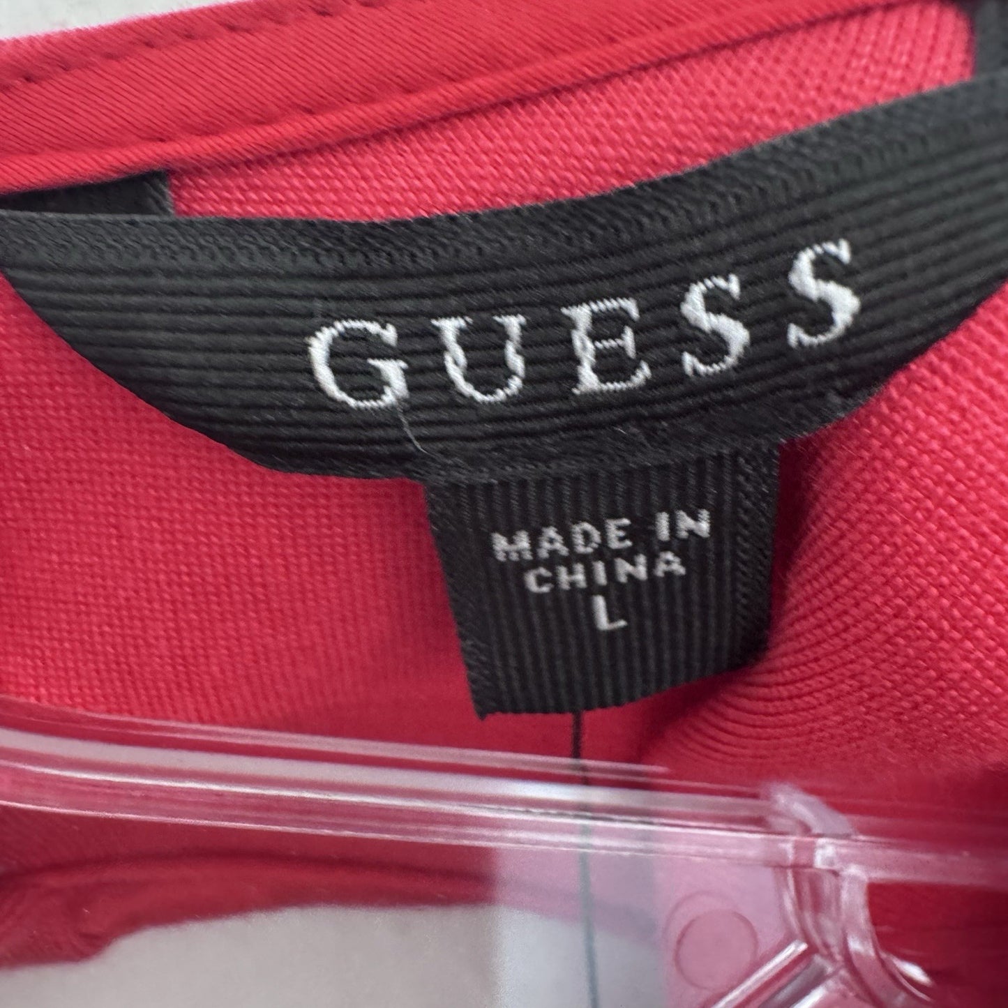 Guess Jules Backless Midi Dress Tango Red Women’s Size L NWT Sexy Cocktail Party