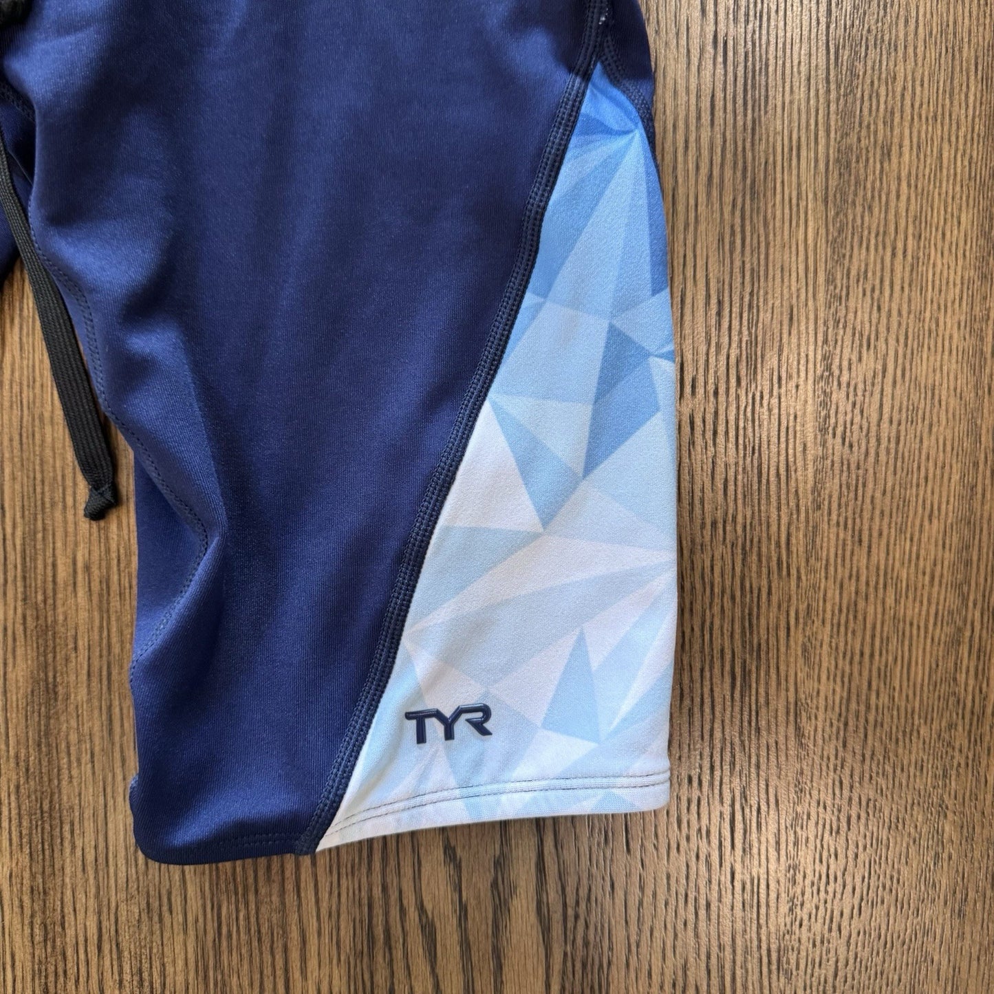 NWT TYR Men’s Blade Splice Jammer Swim Shorts Blue White Size M (32) Elite