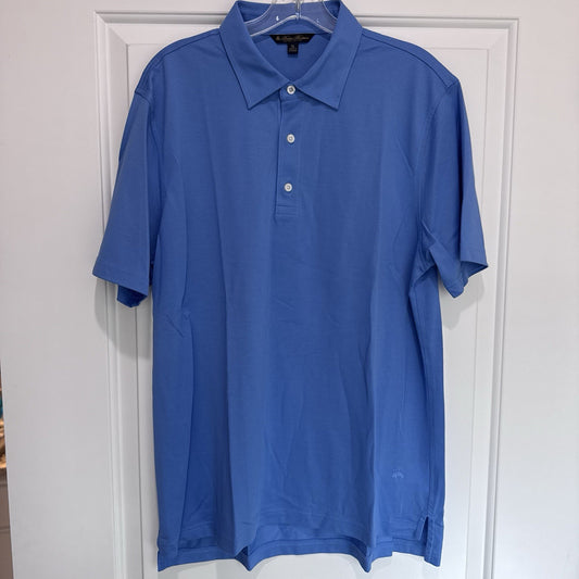 Brooks Brothers Supima Cotton Polo Shirt XL Blue Mens Short Sleeve Classic Fit