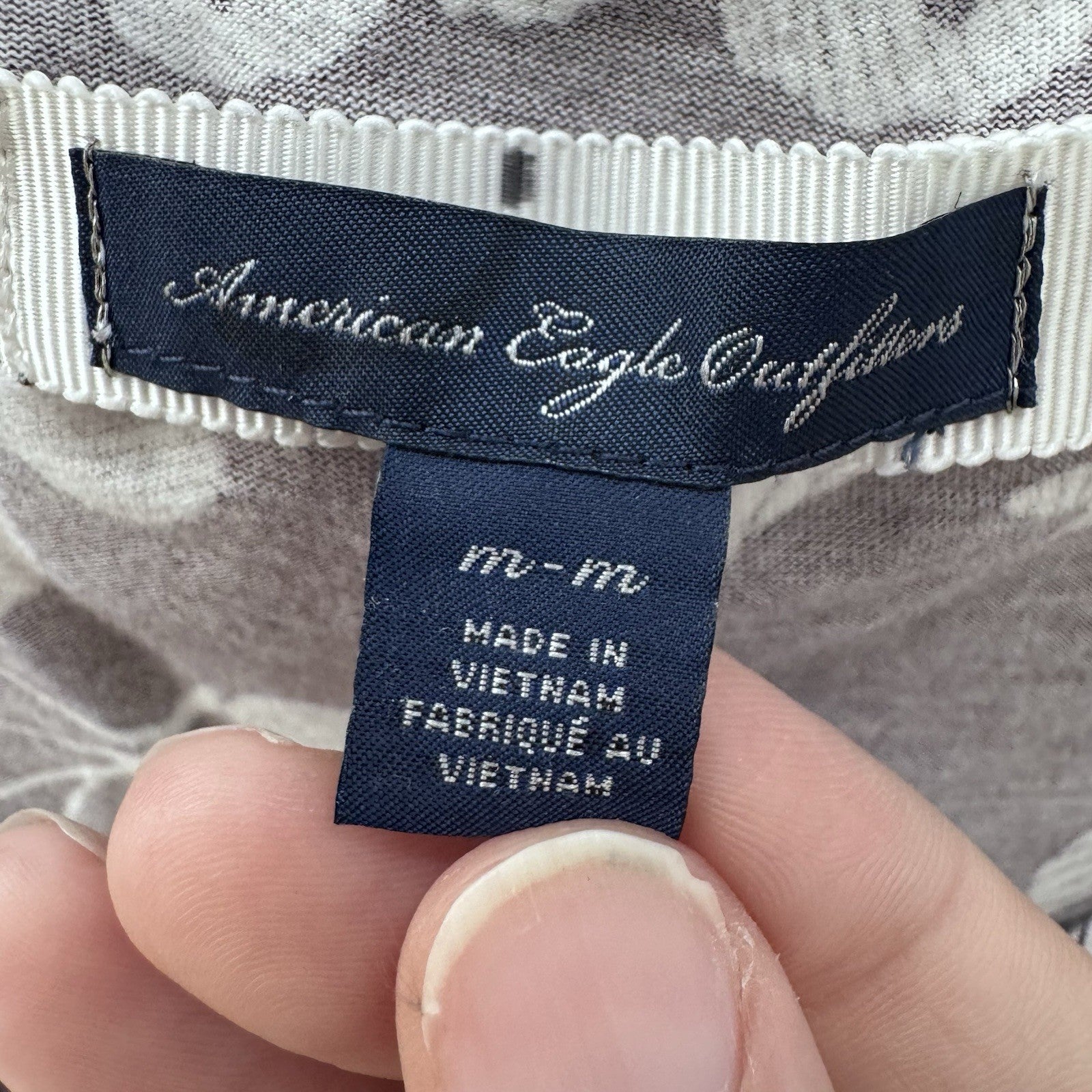American Eagle Purple Floral Babydoll Y2K Top Women’s Medium