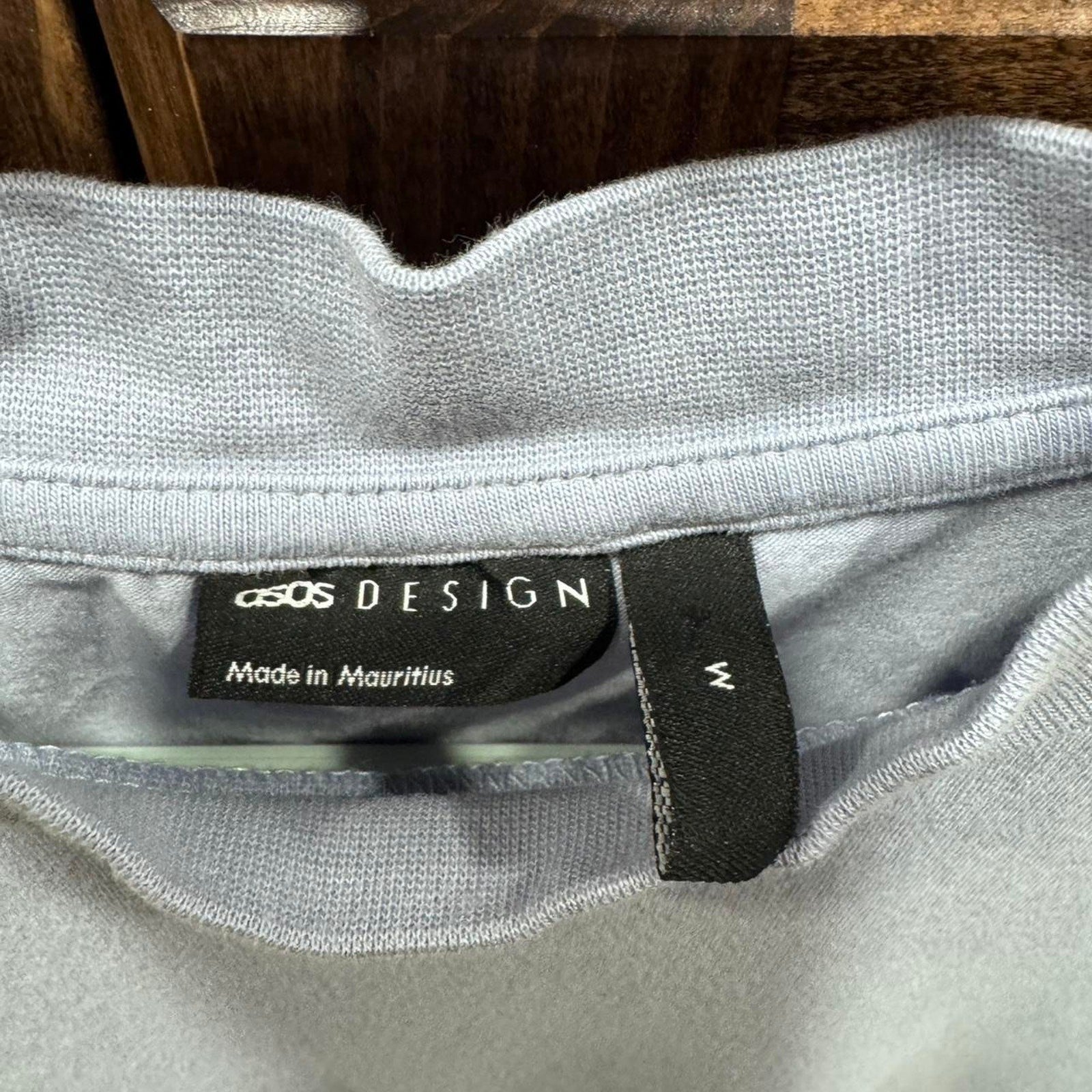 Grey/blue ASOS Design cotton t-shirt size medium Mens