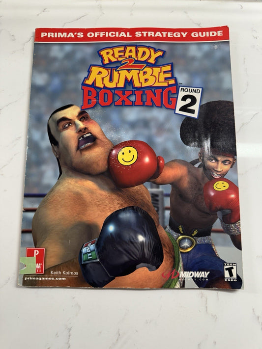 Vintage Ready 2 Rumble Boxing Round 2 Official Strategy Guide Prima Rare