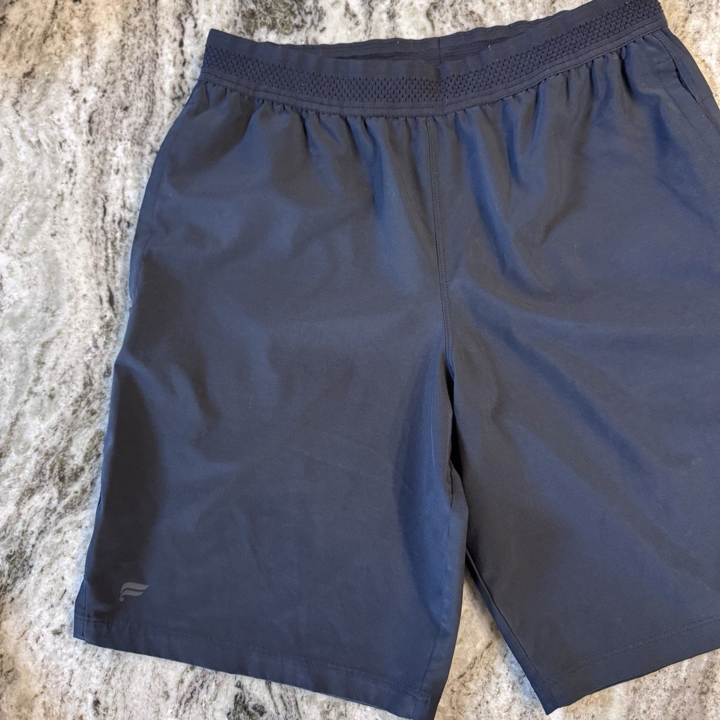 Fabletics The Fundamental Shorts Performance Blue Brief Lined Mens XS  9" Inseam