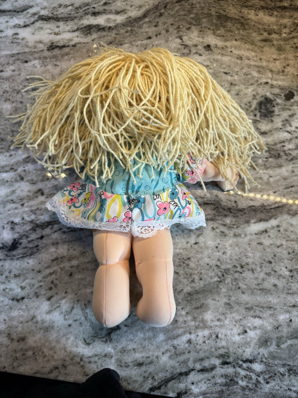 Vintage 1990 First Edition Cabbage Patch Kids Pretty Blonde Hair Blue Eyes