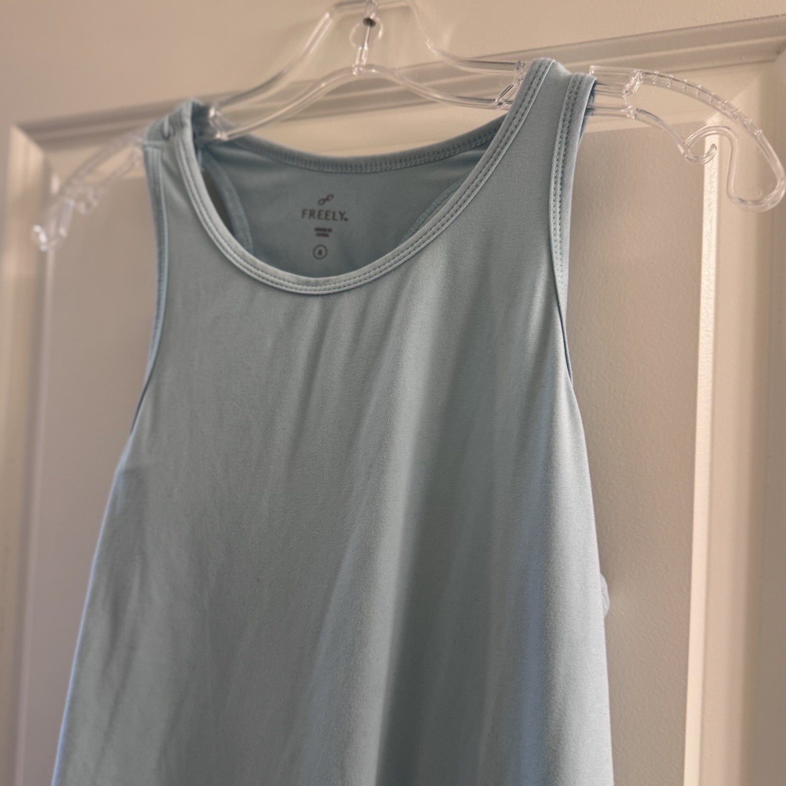 Freely Women’s Blue Racerback Tank Top Size Small | 96% Recycled Polyester