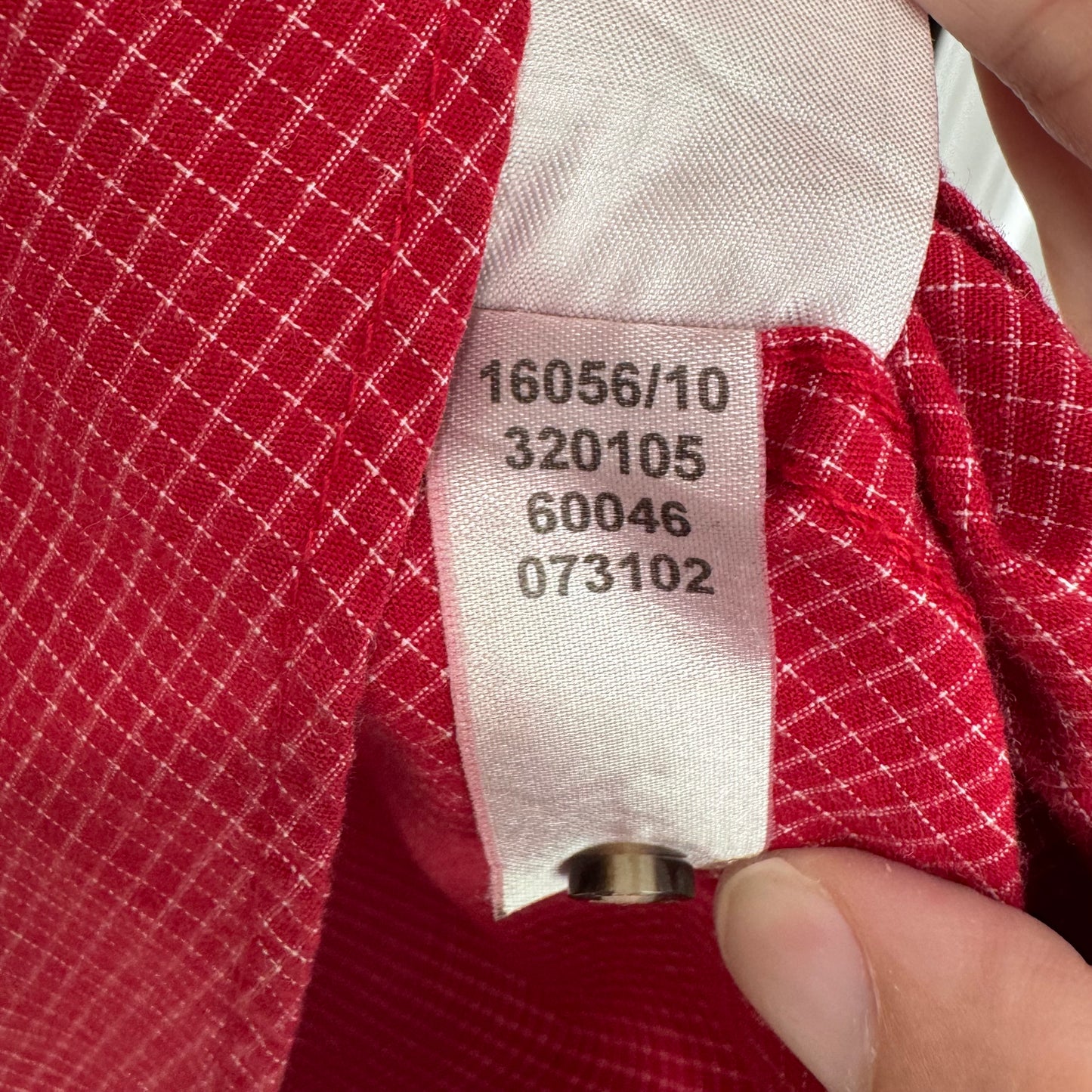 Antigua University of Georgia Bulldogs Button-Down Dress Shirt | Red Grid Check | Men’s XL Long Sleeve