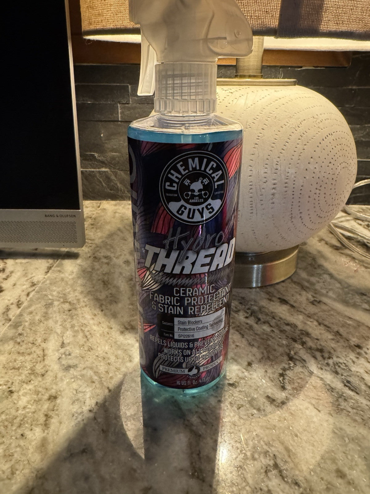 Chemical Guys Hydro Thread Ceramic Fabric Protectant & Stain Repellent 16oz