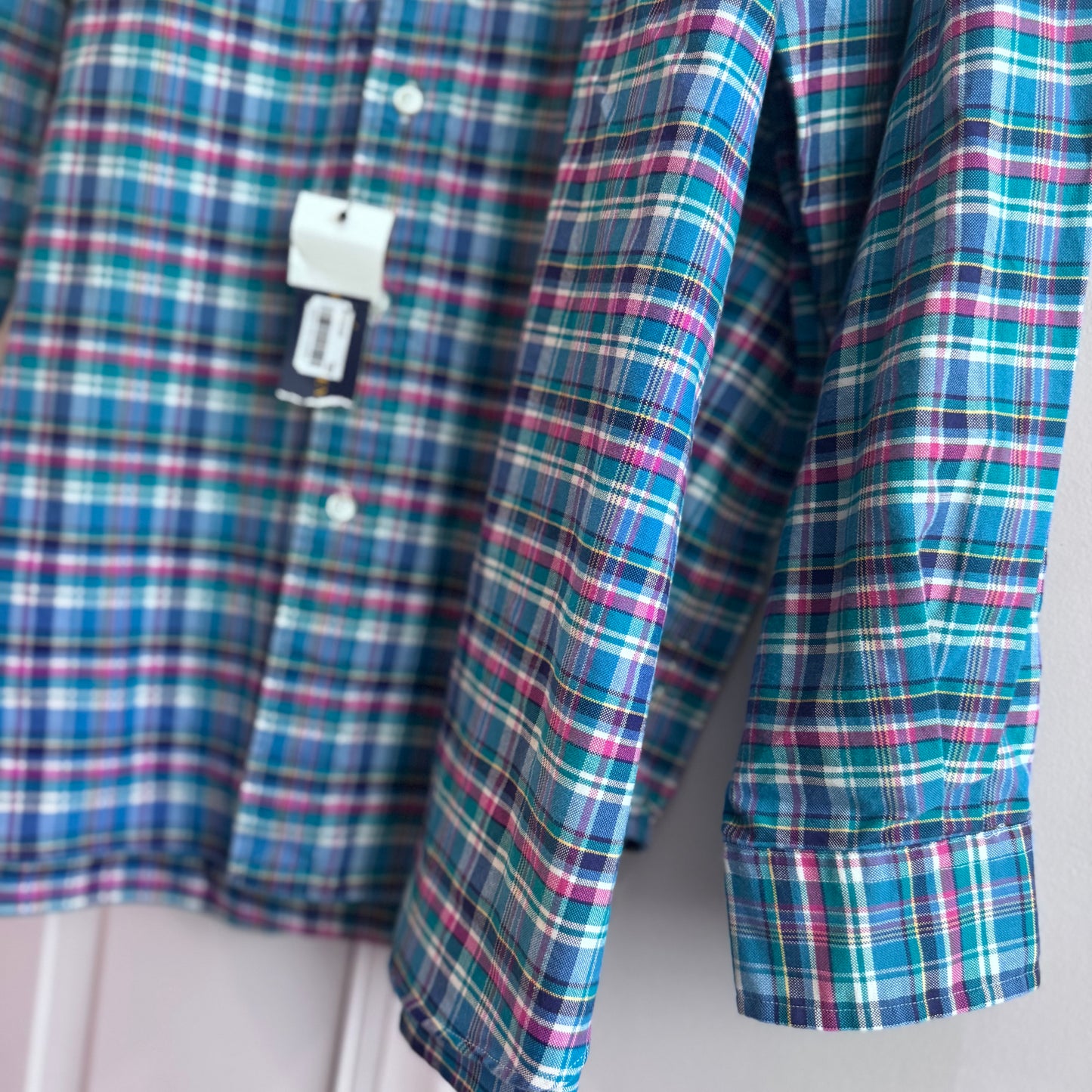 Polo Ralph Lauren Men’s Classic Fit Plaid Long Sleeve Shirt – Size 3XB (Big) – Green/Teal Multi