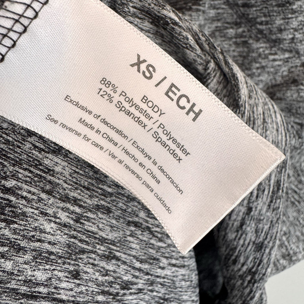 The Limited Gray Space Dye Active Dress XS Pockets Long Sleeve Heathered