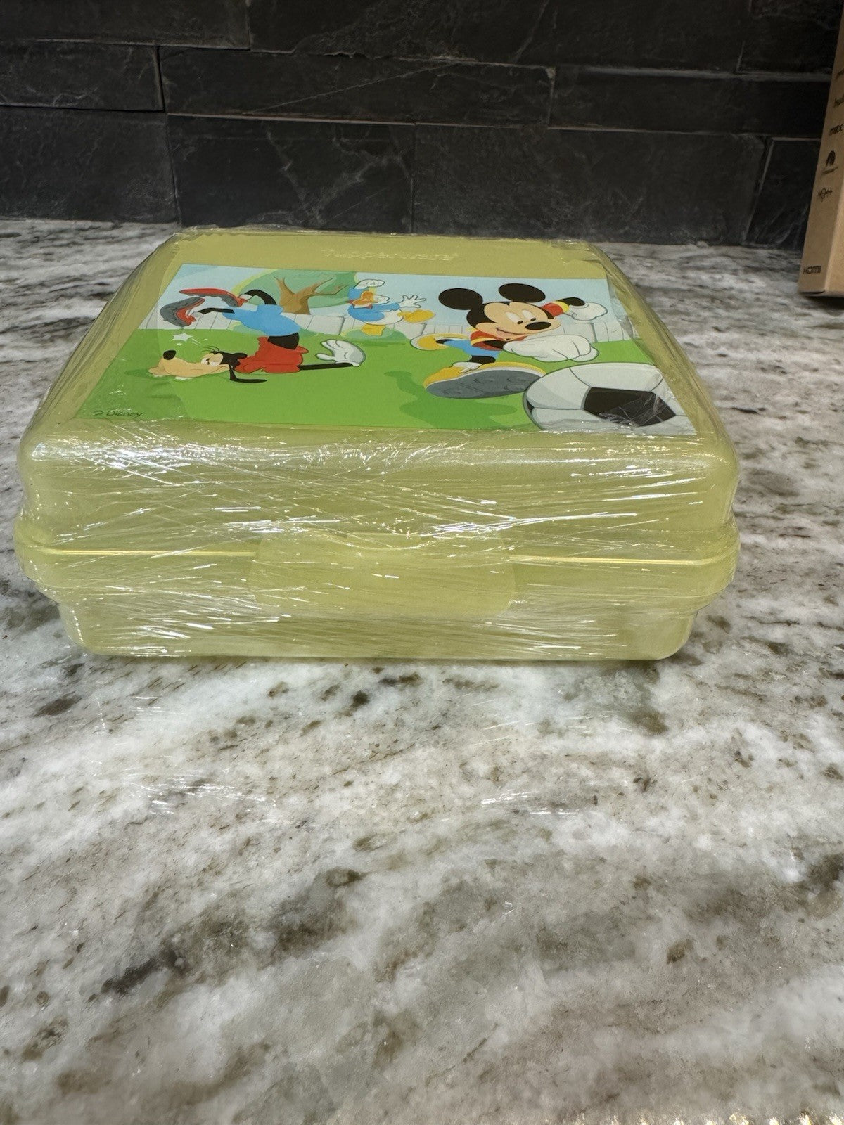 Disney MICKEY Tupperware Hinged Clam Shell sandwich Container