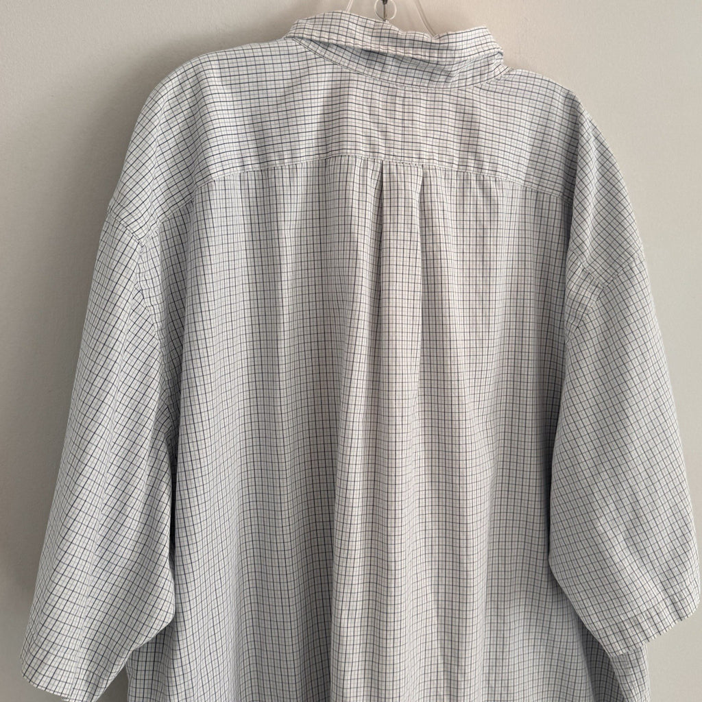 Ralph Lauren Classic Fit Button Down Shirt 3XLT Blue Plaid Cotton  Men’s