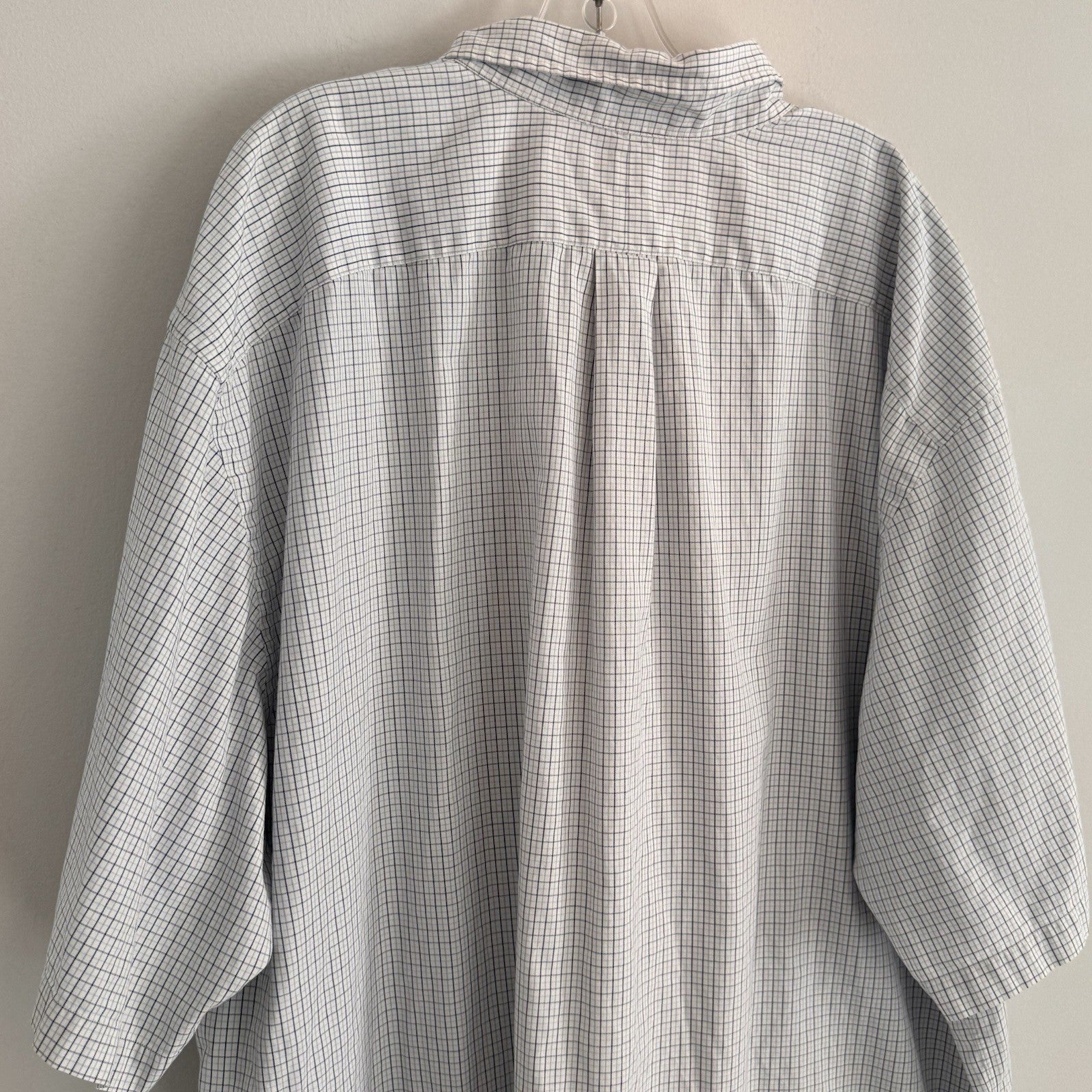 Ralph Lauren Classic Fit Button Down Shirt 3XLT Blue Plaid Cotton  Men’s