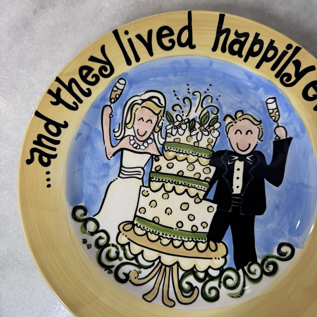Glory Haus Wedding Plate And They Lived Happily Ever After 10”