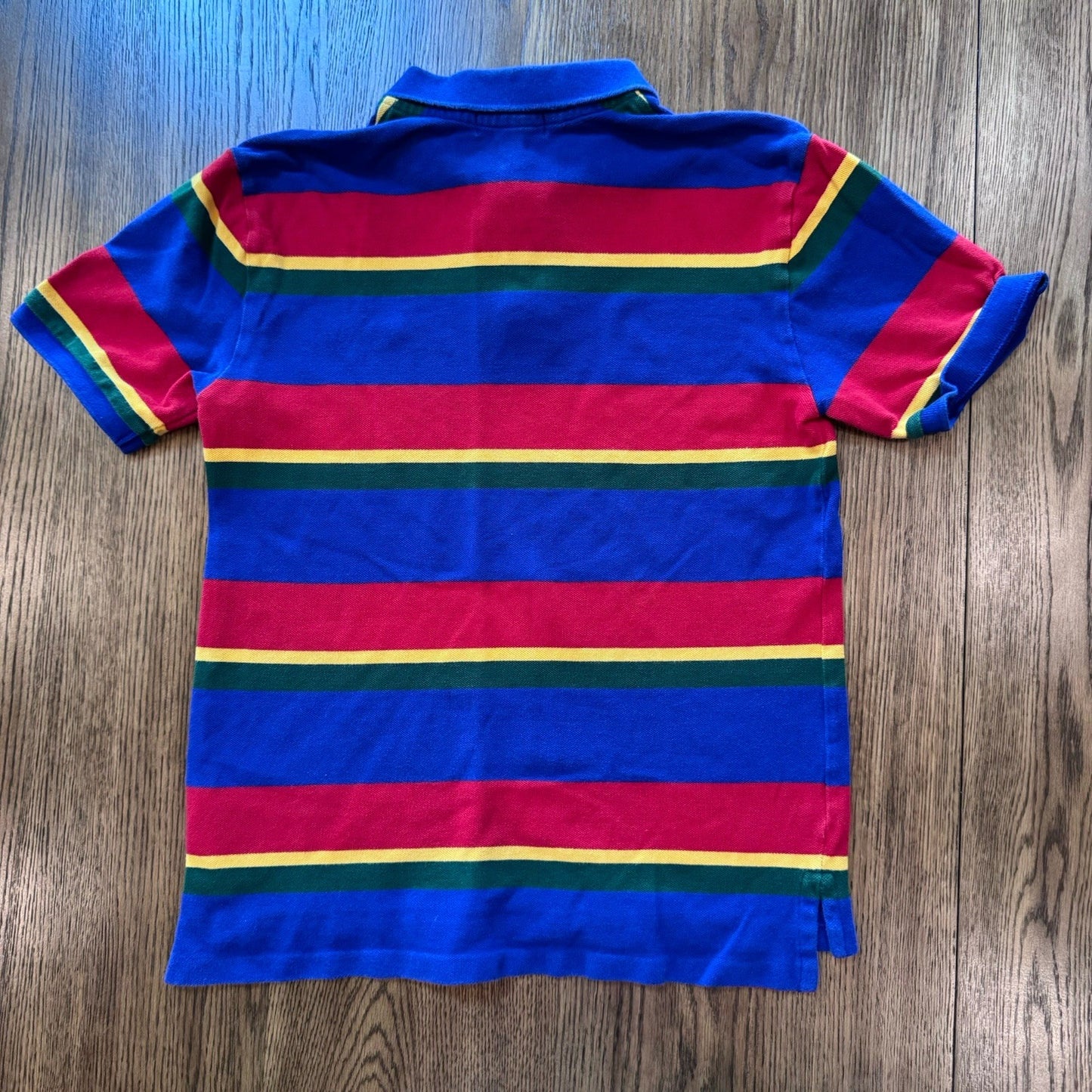Polo Ralph Lauren Boys L (14-16) Multicolor Striped Polo Shirt 100% Cotton