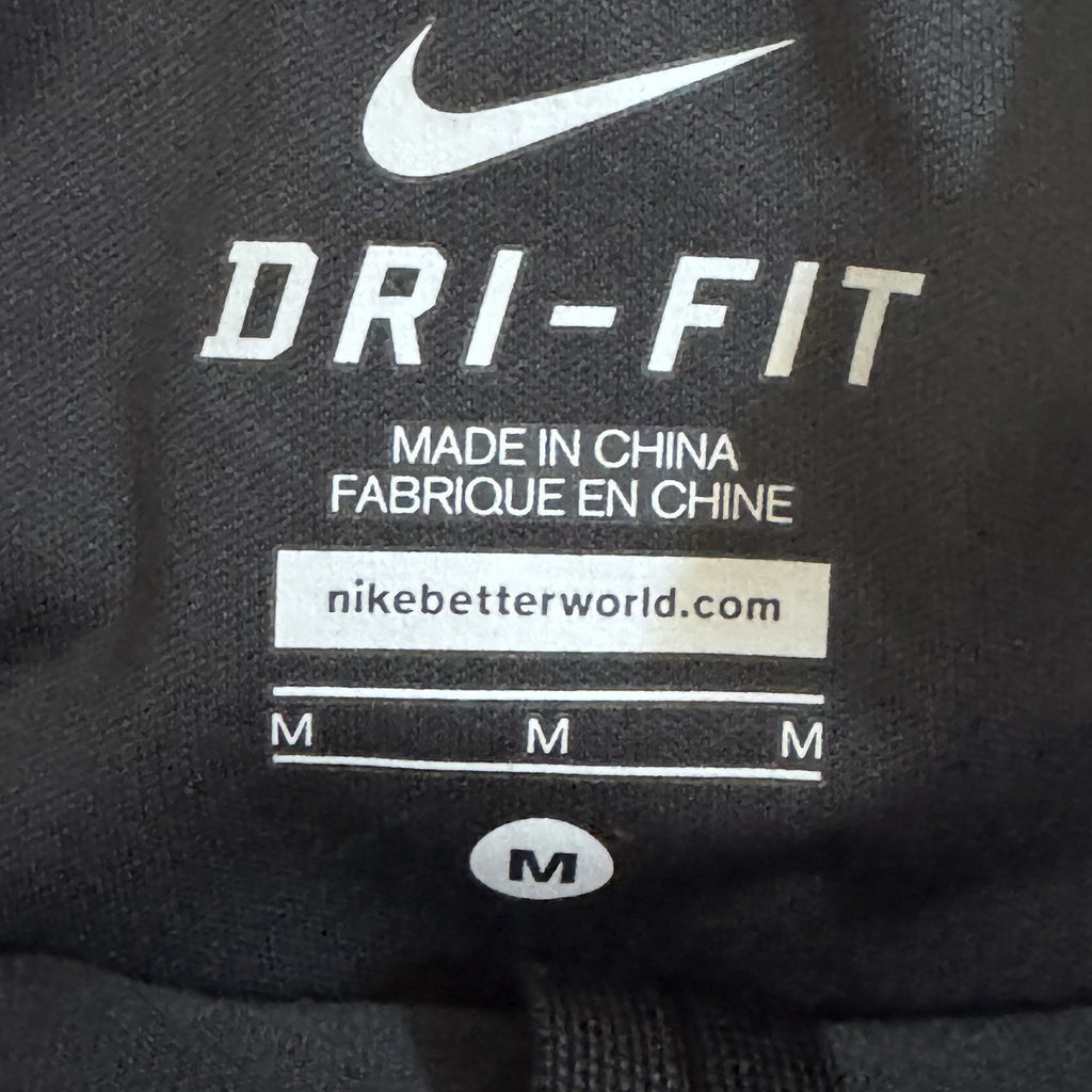 Nike Dri-FIT Crop Leggings Womens M Black Running Capri Reflective