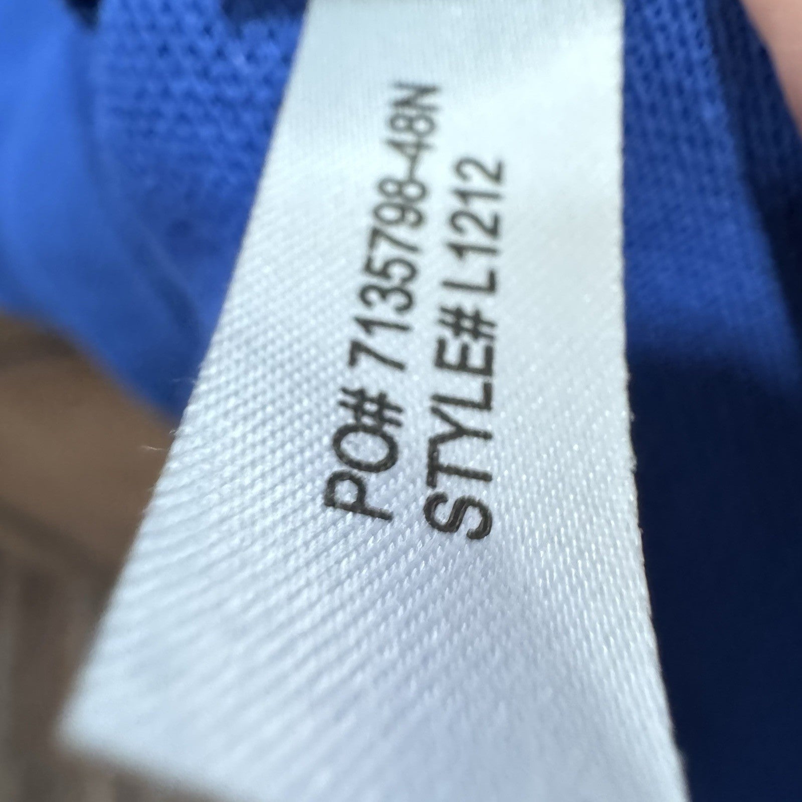 Lacoste Classic Fit Polo Shirt Blue Size XL FR 6 Men’s L1212 Cotton Croc