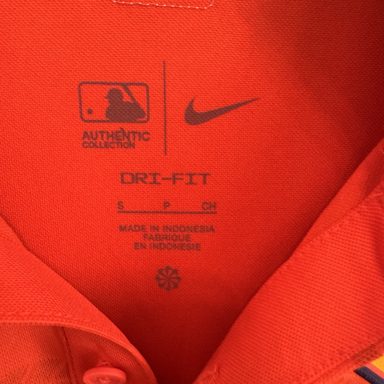 Nike Houston Astros MLB Authentic Collection Dri-Fit Polo Shirt Men’s Small NWT