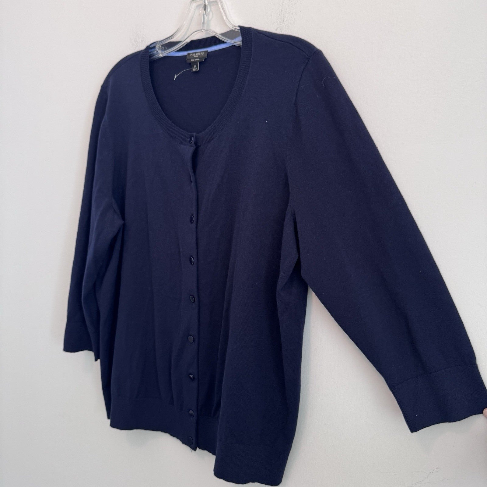 Talbots Women’s Plus 1X Top Lot Plaid Floral Cardigan Cotton 3Pc