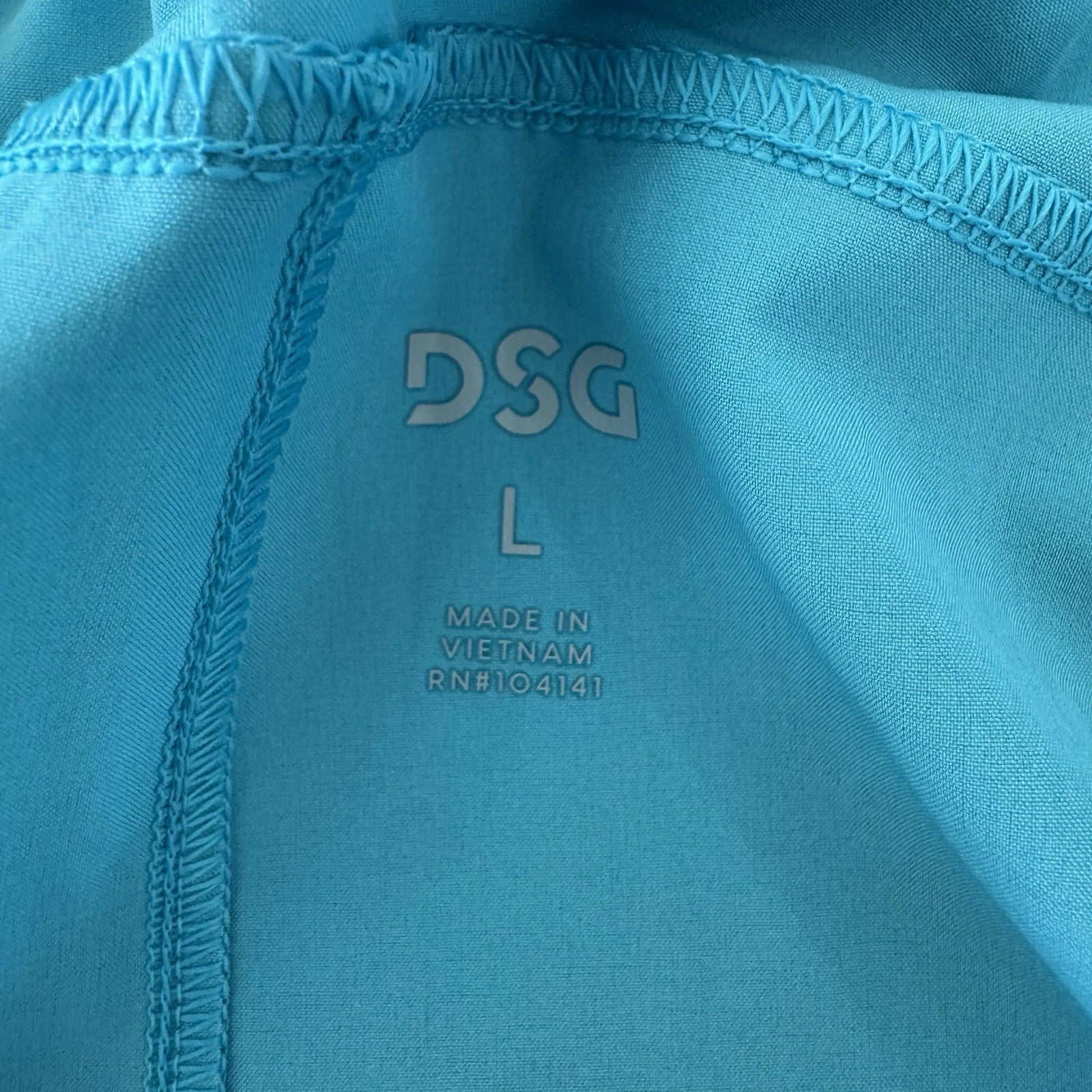 DSG Men's 6" Agility Woven Short Blue Spray Size Large NWT Athletic Gym Running